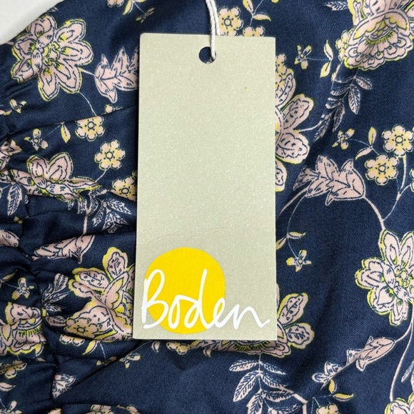 NWT Boden Cut Out Puff Short Sleeve Floral Mini Dress Size 2R - Picture 15 of 16